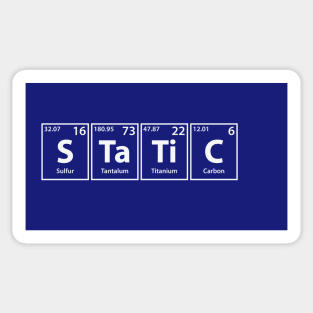 Static (S-Ta-Ti-C) Periodic Elements Spelling Sticker